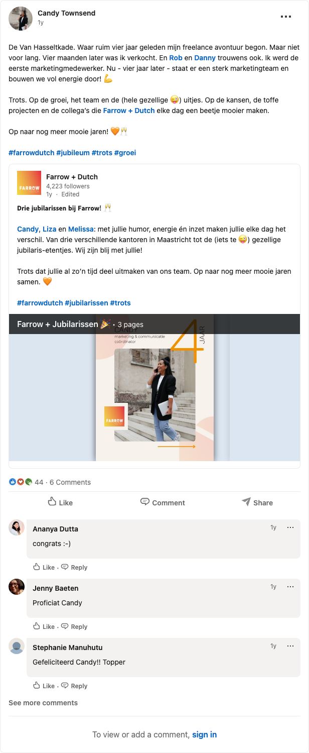 Candy Townsend — new office on Van Hasseltkade, 44 reactions