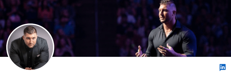 LinkedIn banner example with photo