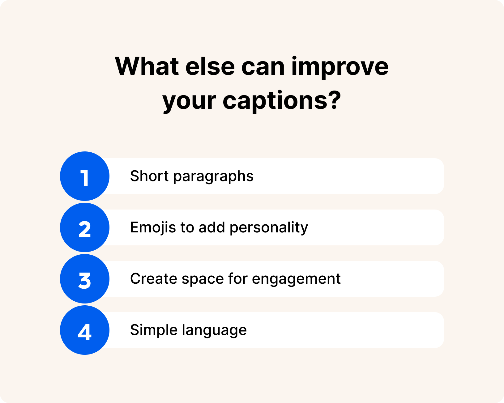 Tips for better social media captions